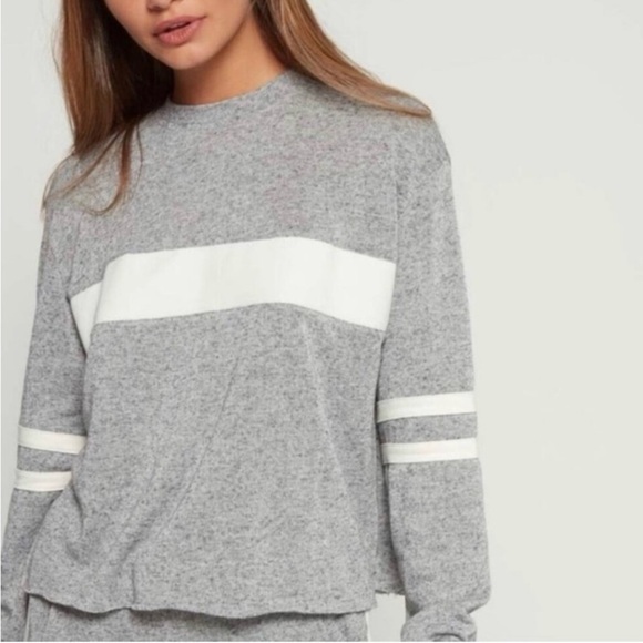 Show Me Your Mumu women’s long sleeve champion top, vintage heather, size small - Picture 1 of 4